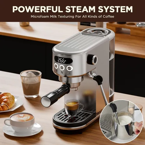 Máquina De Café Espresso Neretva 20 Bares Con Espumador