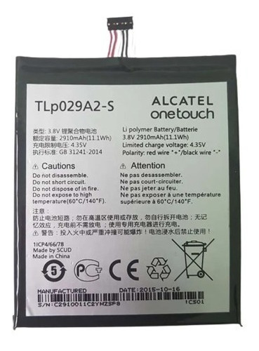 Batería Alcatel Idol3-5.5 (6045i)tlp029a2-s Nueva Y Original
