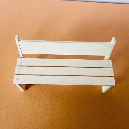 Escala 1:12, Casa De Muñecas En Miniatura, Banco De