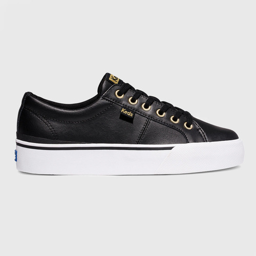 Zapatilla Cuero Mujer Jump Kick Duo Negro Keds