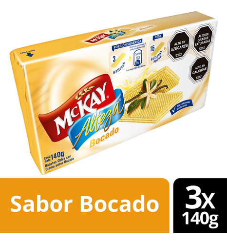 Oblea Alteza® Bocado 140g Pack X3