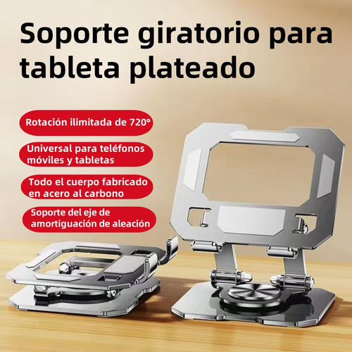 Y Soporte Tablet Base Giratoria 360° Plegable Para iPad