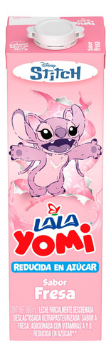 Lala Yomi Leche Sabor Fresa. Pack De 12 Pza De 960 Ml