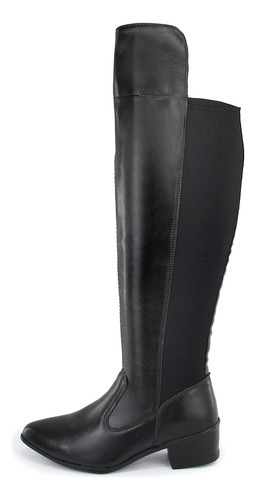 Bota Feminina Over The Knee Cano Longo Estilo Montaria