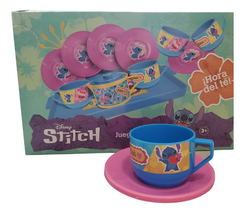 Unicornio 14pz Juego De Té Cocina Platos Vajilla Taza Color Morado/rosa