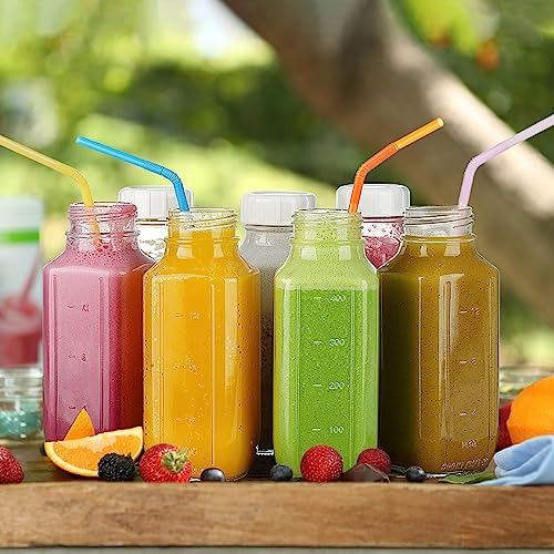 8 Pack 16 Oz Botellas De Leche De Vidrio 8bxxw