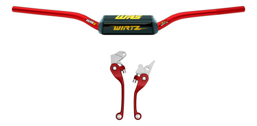 Manubrio Wr5 Rojo + Manijas Rojas Reb Tornado Xr 150l Wirtz