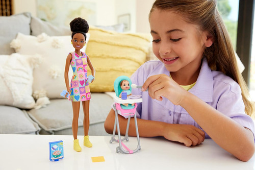 Boneca Barbie Skipper Babá Com Bebê Color Change - Mattel