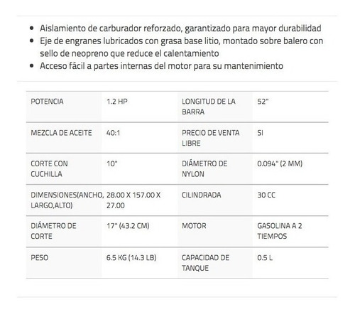 Desmalezadora A Gasolina 30 Cc Surtek Desbrozadora - Dg730r