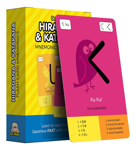 Hiragana & Katakana Flashcards Aprende El Alfabeto Japonés