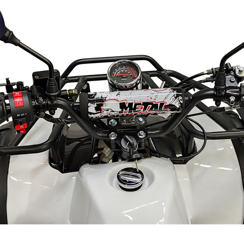 Cuatrimoto Atv Motor Gasolina Adolecentes 110cc 65km/h Color Blanco
