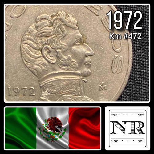 Mexico - 5 Pesos - Año 1972 - Km #472 - Vicente Guerrero