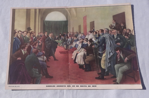 Lamina Antigua De Revista * Billiken * Cabildo Abierto 1810 (Usado)