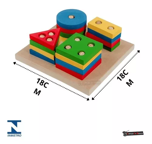 Jogo Educativo Infantil Numero Brinquedos Inteligência Bebê Criança MDF