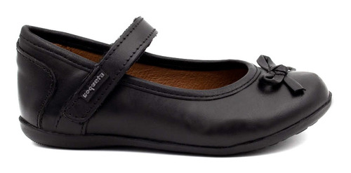 Zapato Coqueta Niña Escolar Moño Traba Velcro (16.0 - 22.0)