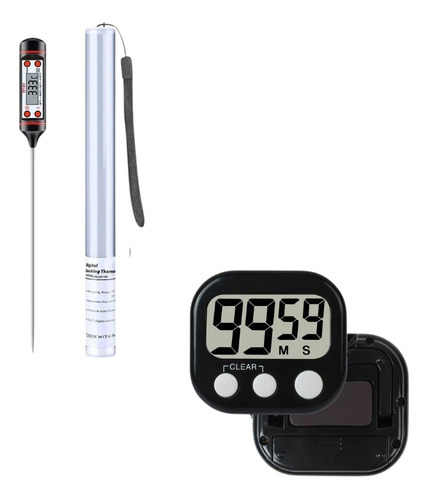Termómetro Digital Cocina + Timer Magnético Cronometro -otec