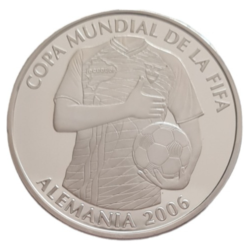 Moneda Ecuador Copa Mundial De La  Fifa Alemania 2006 Plata