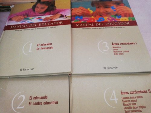 Manual Del Educador Tomos 1 2 3 Y 4 Recursos Técnicas