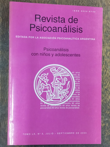 Psicoanalisis Con Niños Y Adolescentes * Revista Nº 3 *