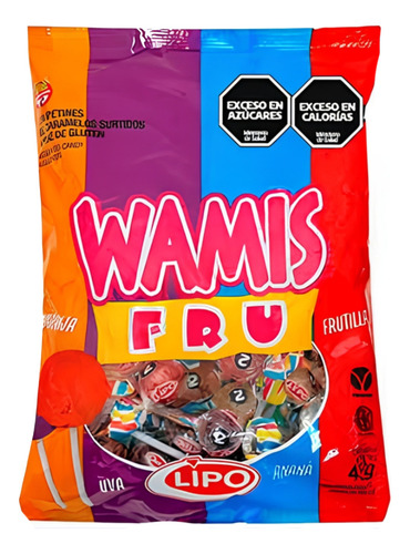 Chupetin Wamis Frutal X50u