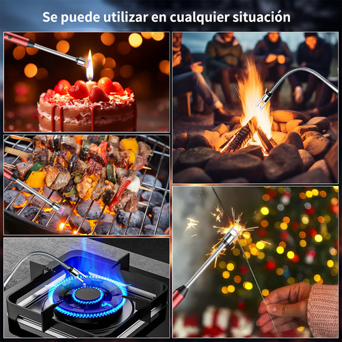 4 Encendedores Eléctrico Para Cocina Carga Usb Portátil