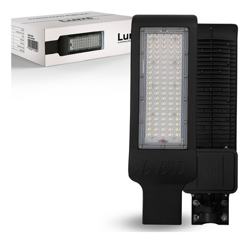 Luminária Super Led Pétala 150w Lumi Iluminação Pública Poste Prova Dagua Branco Frio 1ª Linha