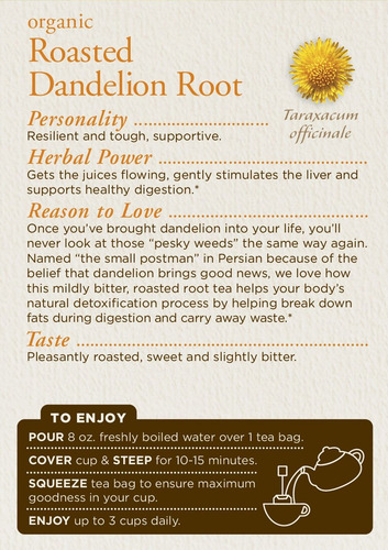 Medicinals Tradicional Asado Orgánica Diente De León Raíz He