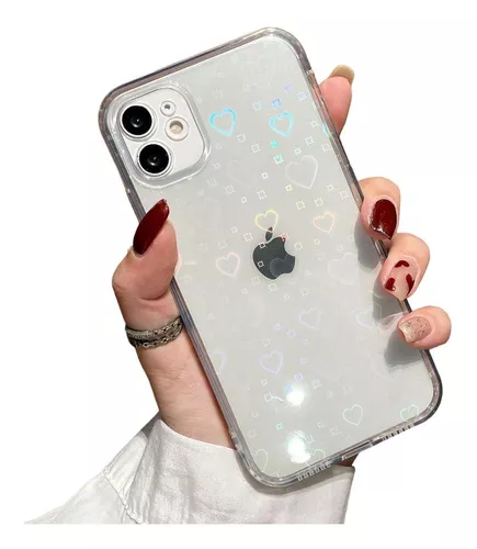 Funda Transparente Corazón Suave compatible Para iphone 11 12 13