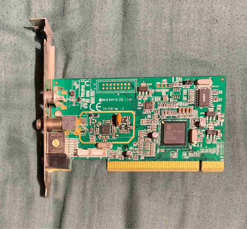 Placa Sintonizadora De Tv Para Pc Interna Pci Usada