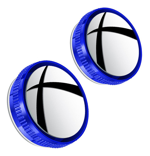 2 Espejo Angular Para Coche, Espejo Retrovisor Convexo Azul