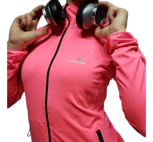 Campera Mujer Deportiva Lycra Algodon- Calyud