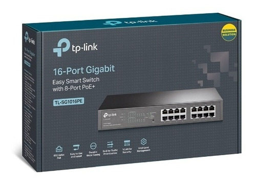 Switch Tp-link Tl-sg1016pe 16 Puertos Giga 8 Poe Rackeable