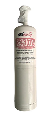 Gas Refrigerante R-410a + Válvula De Carga 800gr