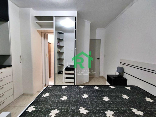 Imagem 12 de 22 de Apartamento À Venda Na Praia Das Astúrias, Sacada, 1 Dormitório Sendo 1 Suíte, 1 Vaga De Garagem, Astúrias, Guarujá/sp - Ap5369