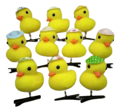 24pzas Horquilla Broche Pato Pollito Para Cabello Kawaii