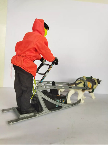 Action Man Accion Nieve Perro Trineo Frio Vehiculo Lobo (Usado)