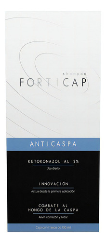 Shampoo Anticaspa Descamación Ketokonazol 2% Forticap Ultra