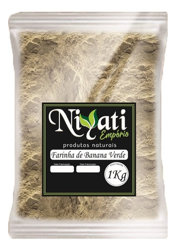 Farinha De Banana Verde Premium 1 Kg - Niyati