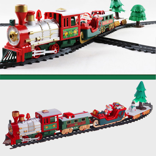 Set De Tren Eléctrico Navideño Toy Racing Cars Track