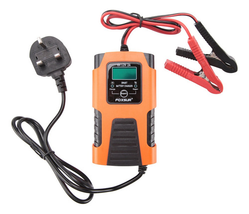 Cargador De Batería De Coche Foxsur, 6 V, 12 V, 2a, 3 Etapas