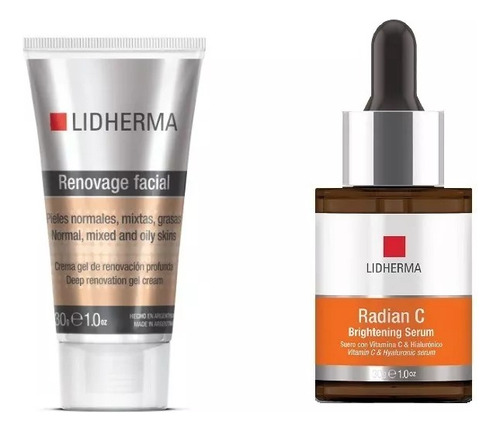 Radian C Brightening Serum + Renovage Normal Grasa Lidherma