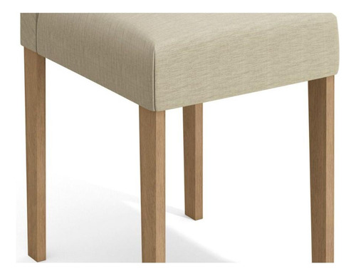 Cadeira 2cad150ea Kit 4 Un Eucalipto/suede Bege A036-kappesb