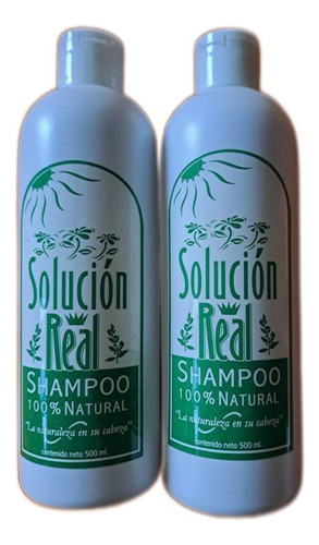 Shampoo Solución Real. Anticaída Cabello. Tratam. 2 Botellas