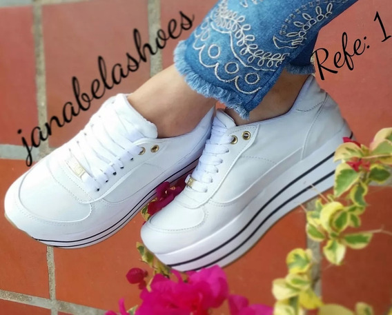 vans suela altas mujer blanco