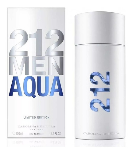 Perfume 212 Men Aqua 100ml Carolina Herrera Original Afip