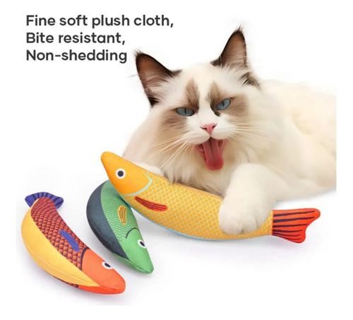Juguetes Para Gatos Con Forma De Pez *3 Unidades