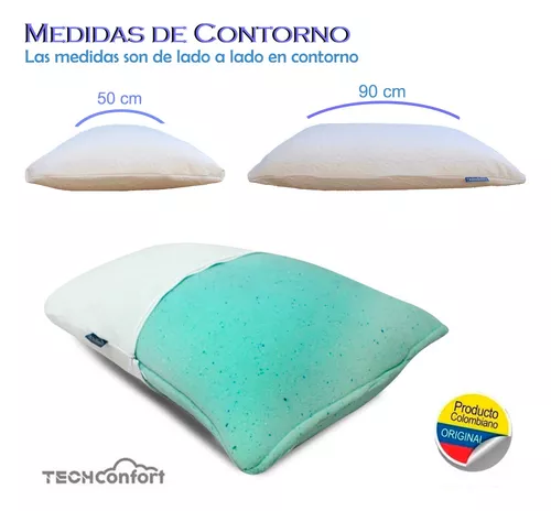 Pack 2 Almohadas King Viscoelástica Memory Max 50 x 90 cm - Almohadas y  Fundas