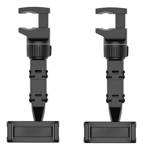 2pcs Soporte Teléfono Espejo Retrovisor 360 Grados