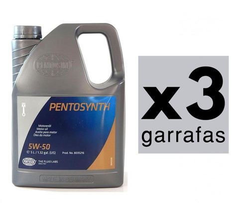 15 Litros Aceite De Motor 100% Sintetico Pentosin 5w-50