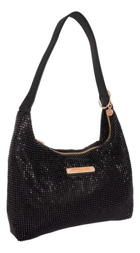 Bolsa Hobo Nicole Lee Celestia De Fiesta Fw23 Color Negro